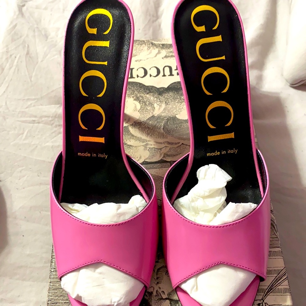 Pink Gucci Heels